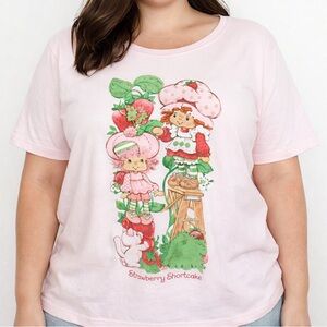 Strawberry Shortcake - Pink Short Sleeve Tee - Size: Large - NWT